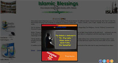Desktop Screenshot of islamicblessings.com