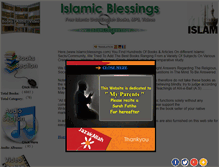 Tablet Screenshot of islamicblessings.com